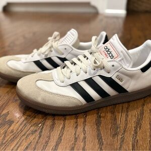 Adidas Samba White and Black Sneakers